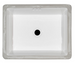 PORCELAIN VANITY RECTANGLE WHITE SINK-2015 FLAT