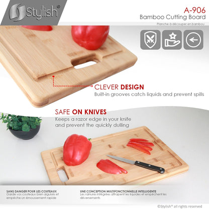 Stylish Stylish 16" Workstation Sink Bamboo Cutting Board A-906