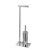 Kube Bath Aqua Rondo Free Standing Toilet Paper Holder With Toilet Brush – Chrome