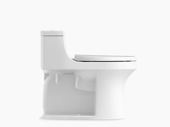 Kohler San Souci Comfort Height One-piece Compact Elongated 1.28 Gpf Chair Height Toilet With Quiet-close Seat