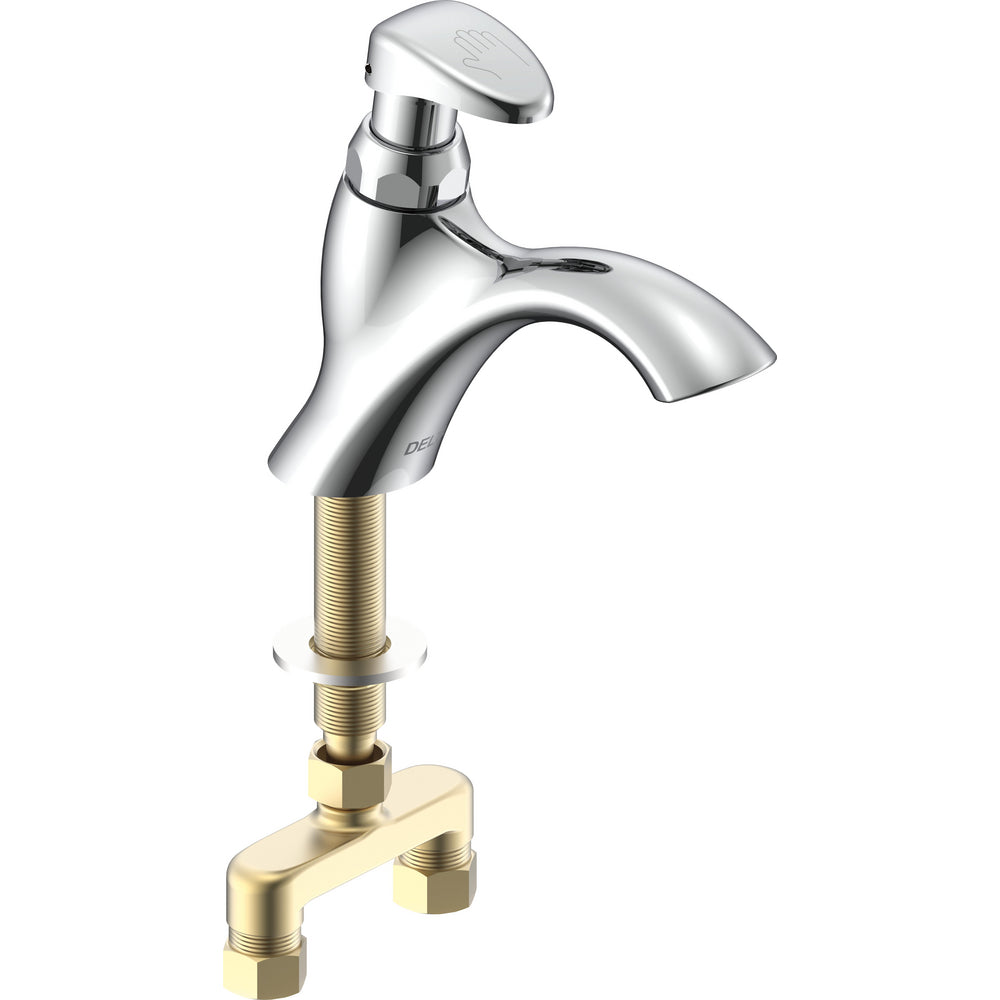 Delta Commercial Single Hole Metering Slow-close Lavatory Faucet