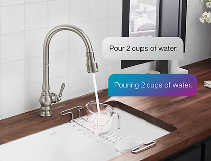 Kohler Artifacts Kitchen Sink Faucet With Kohler Konnect and Voice-activated Technology - Chrome
