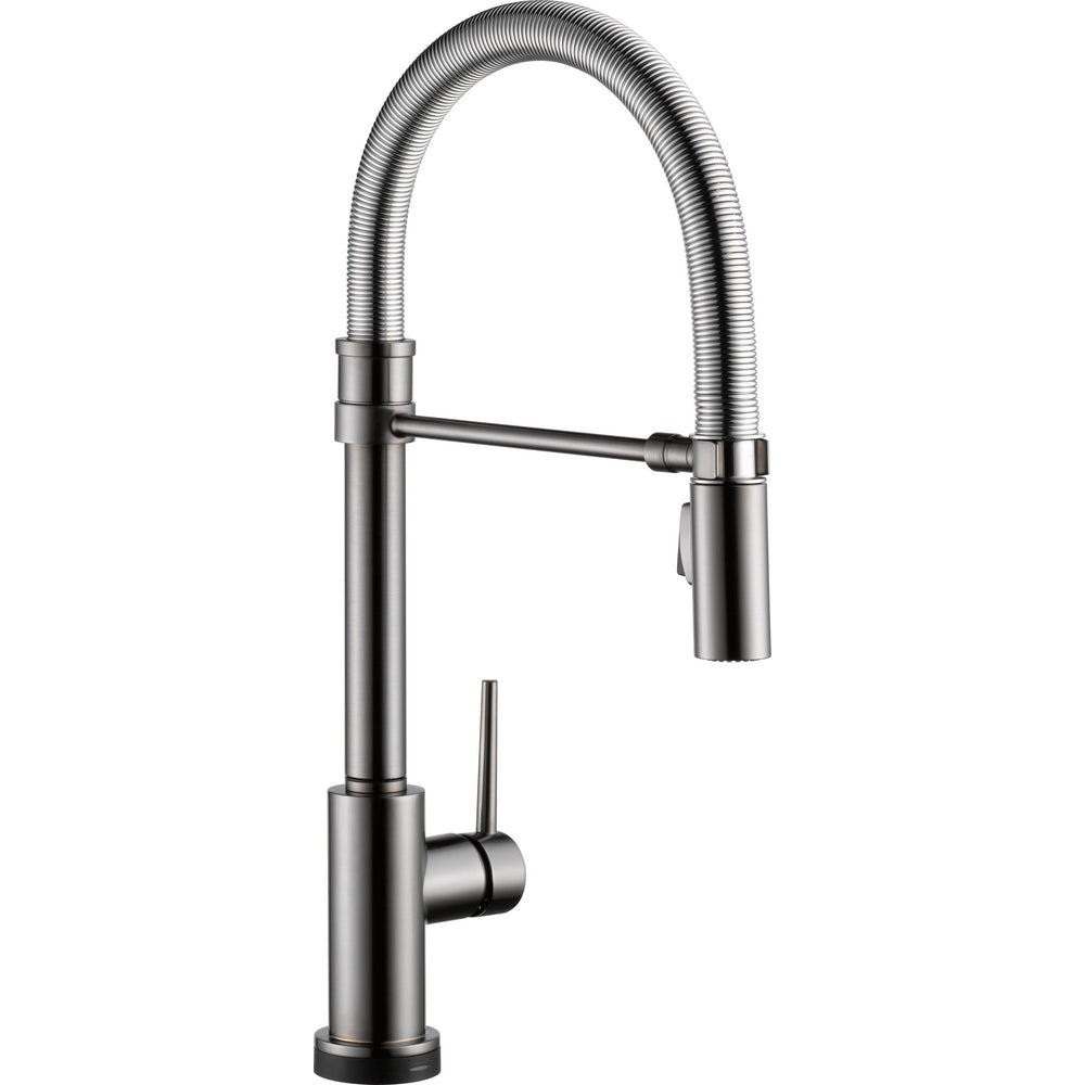 Delta TRINSIC PRO 19.5" Single Handle Pull-Down Spring Spout Kitchen Faucet with Touch2O Technology- Chrome