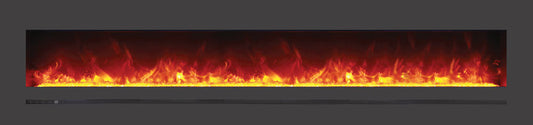 Sierra Flame Wm-fml-88-9623-stl Linear Electric Fireplace