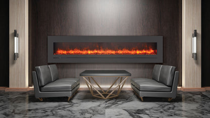 Sierra Flame Wm-fml-88-9623-stl Linear Electric Fireplace