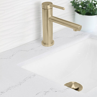 Stylish Stainless Steel Bathroom Sink Pop-Up Drain with Overflow D-700G