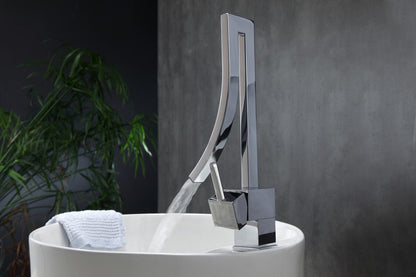 Kube Bath Aqua Elegance Single Lever Wide Spread Bathroom Vanity Faucet – Chrome