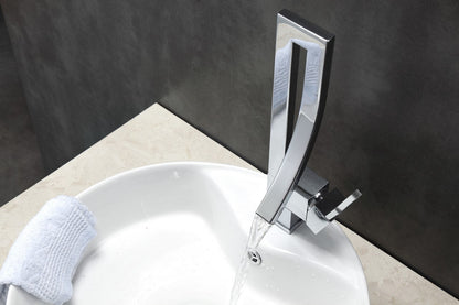 Kube Bath Aqua Elegance Single Lever Wide Spread Bathroom Vanity Faucet – Chrome