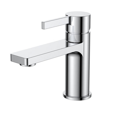 Kube Bath Aqua Sotto Single Lever Wide Spread Bathroom Vanity Faucet Chrome