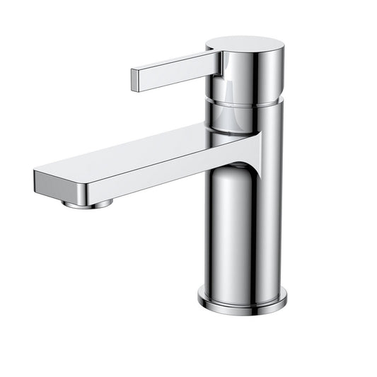 Kube Bath Aqua Sotto Single Lever Wide Spread Bathroom Vanity Faucet Chrome