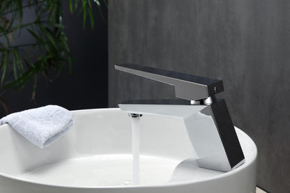 Kube Bath Aqua Siza Single Lever Modern Bathroom Vanity Faucet – Chrome