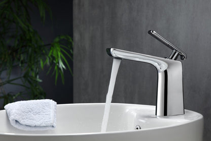 Kube Bath Aqua Adatto 7" Single Lever Bathroom Faucet – Chrome