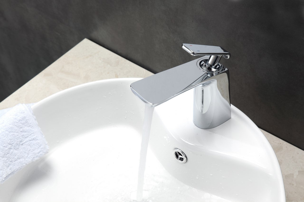 Kube Bath Aqua Adatto 7" Single Lever Bathroom Faucet – Chrome