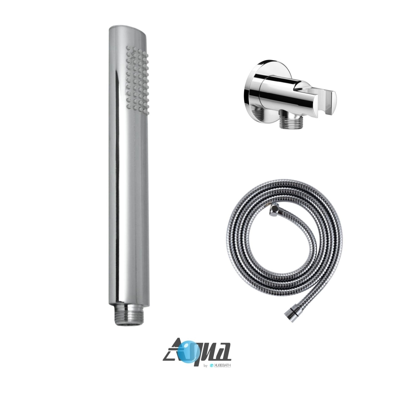 Kube Bath Aqua Rondo Shower Set With 12" Rain Shower and Handheld Chrome