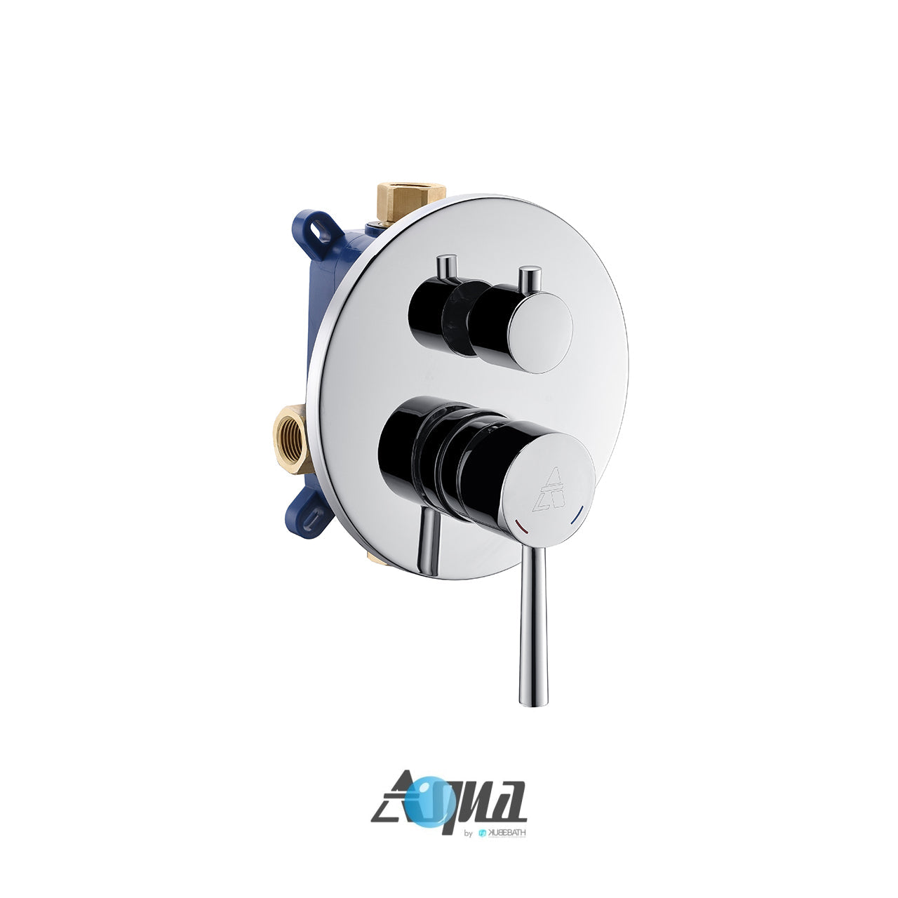 Kube Bath Aqua Rondo Shower Set With 12" Rain Shower and Handheld Chrome