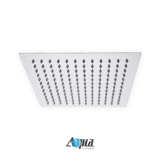 Kube Bath Aqua Piazza by Kube Bath 12" Super Slim Square Rain Shower Head