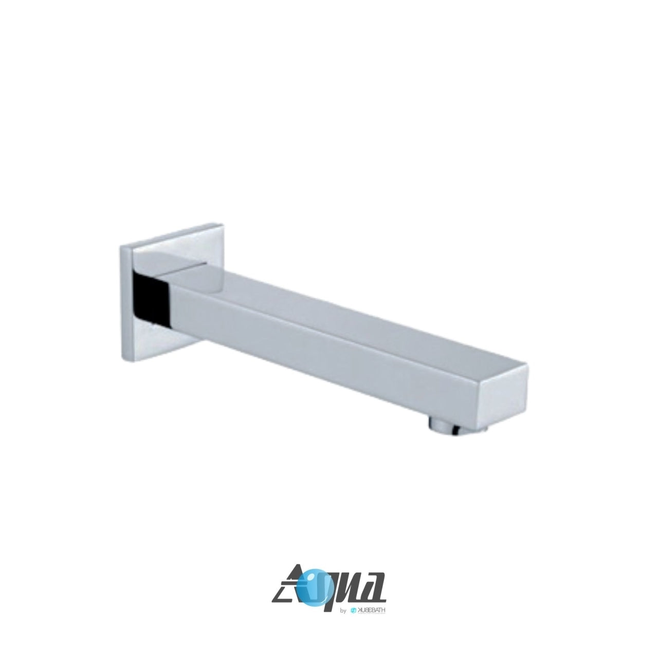 Kube Bath Aqua Piazza Shower Set With 12" Ceiling Mount Square Rain Shower, Tub Filler and 4 Body Jets Chrome