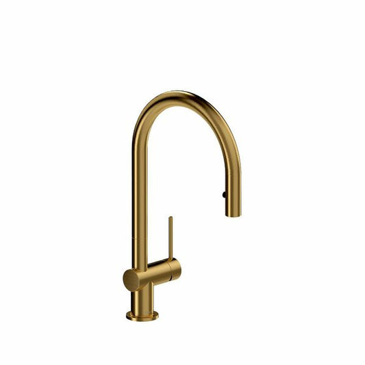 Riobel Azure 15" Pull Down Kitchen Faucet - Brushed Gold
