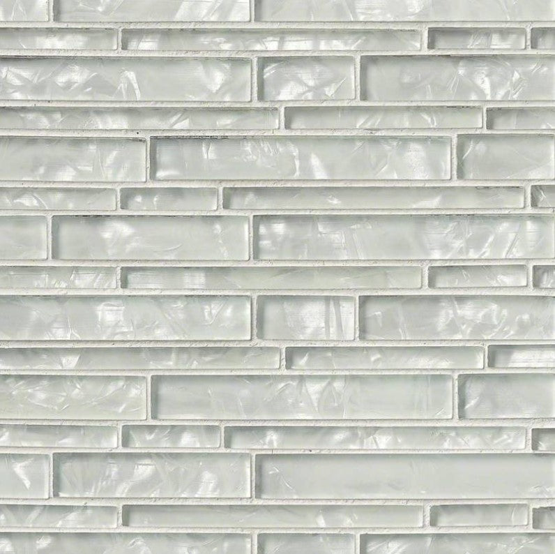 MSI Backsplash and Wall Tile Akoya Interlocking Pattern Glass Mosaic Tile 12" x 12" 8mm