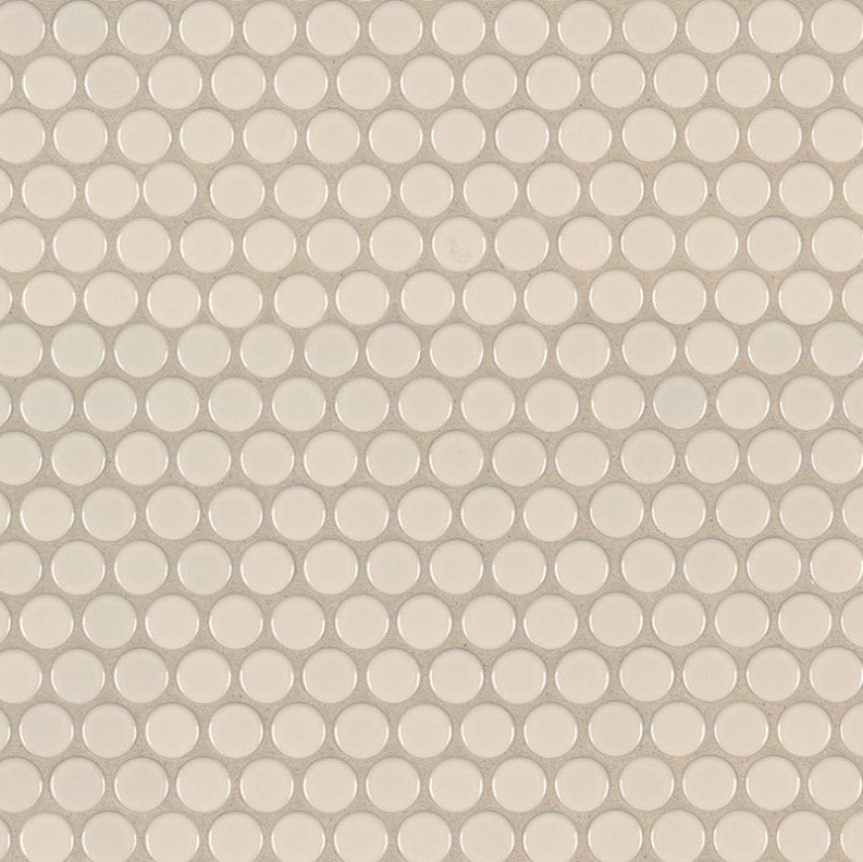 MSI Backsplash and Wall Tile Almond Glossy Penny Round Mosaic