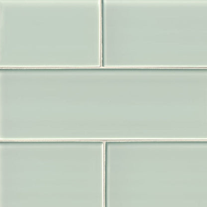 MSI Backsplash and Wall Tile Arctic Ice Glass Subway Tile 4" x 12"