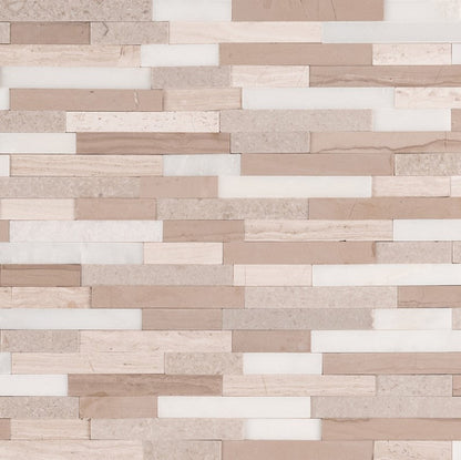 MSI Backsplash and Wall Tile Arctic Storm Interlocking 3D Peel and Stick 12" x 12"