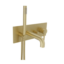 Baril Wall-mounted Bath Tap With Hand Shower (ZIP B66)