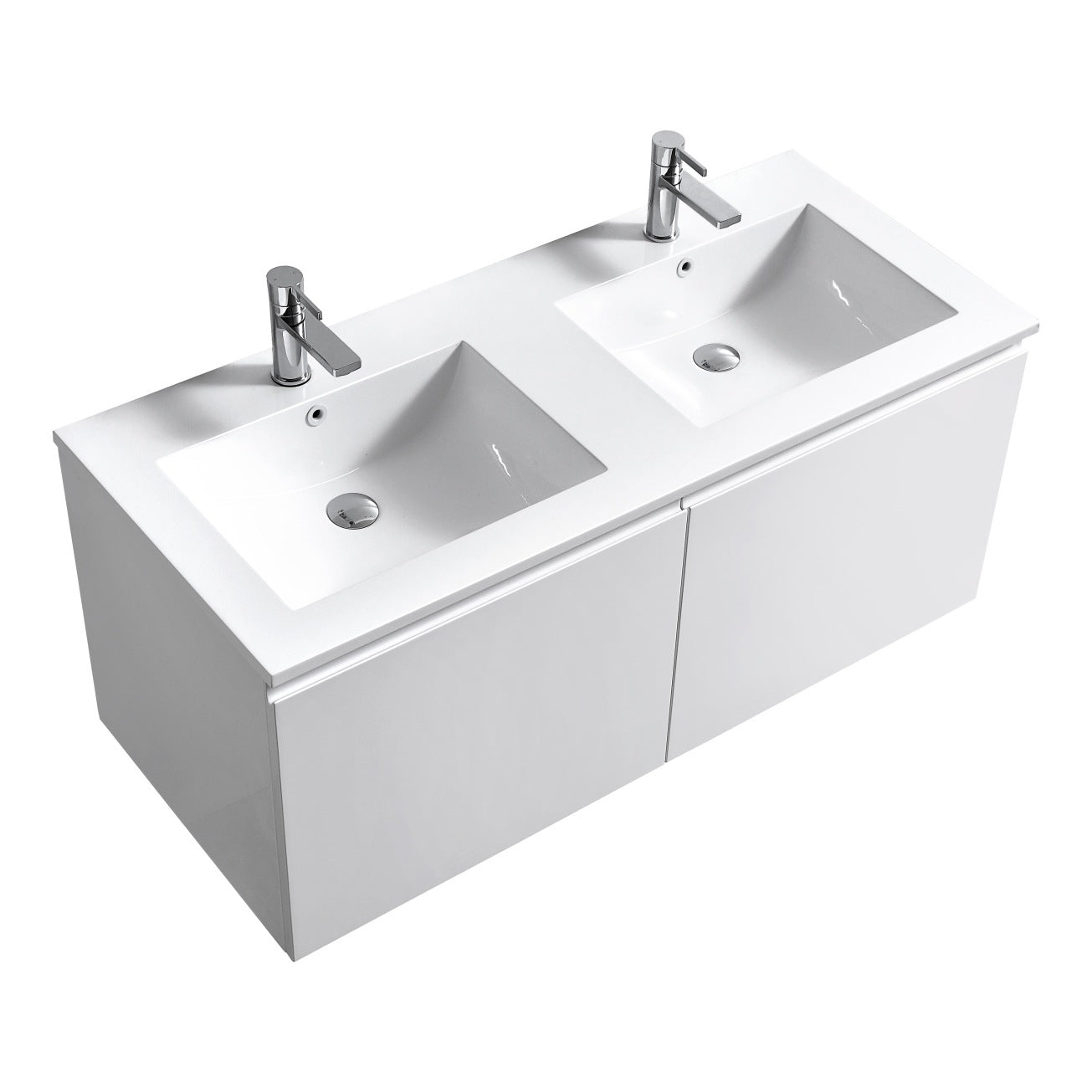 Kube Bath 48″ Double Sink Balli Modern Bathroom Vanity