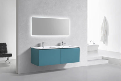 Kube Bath 60″ Double Sink Balli Modern Bathroom Vanity