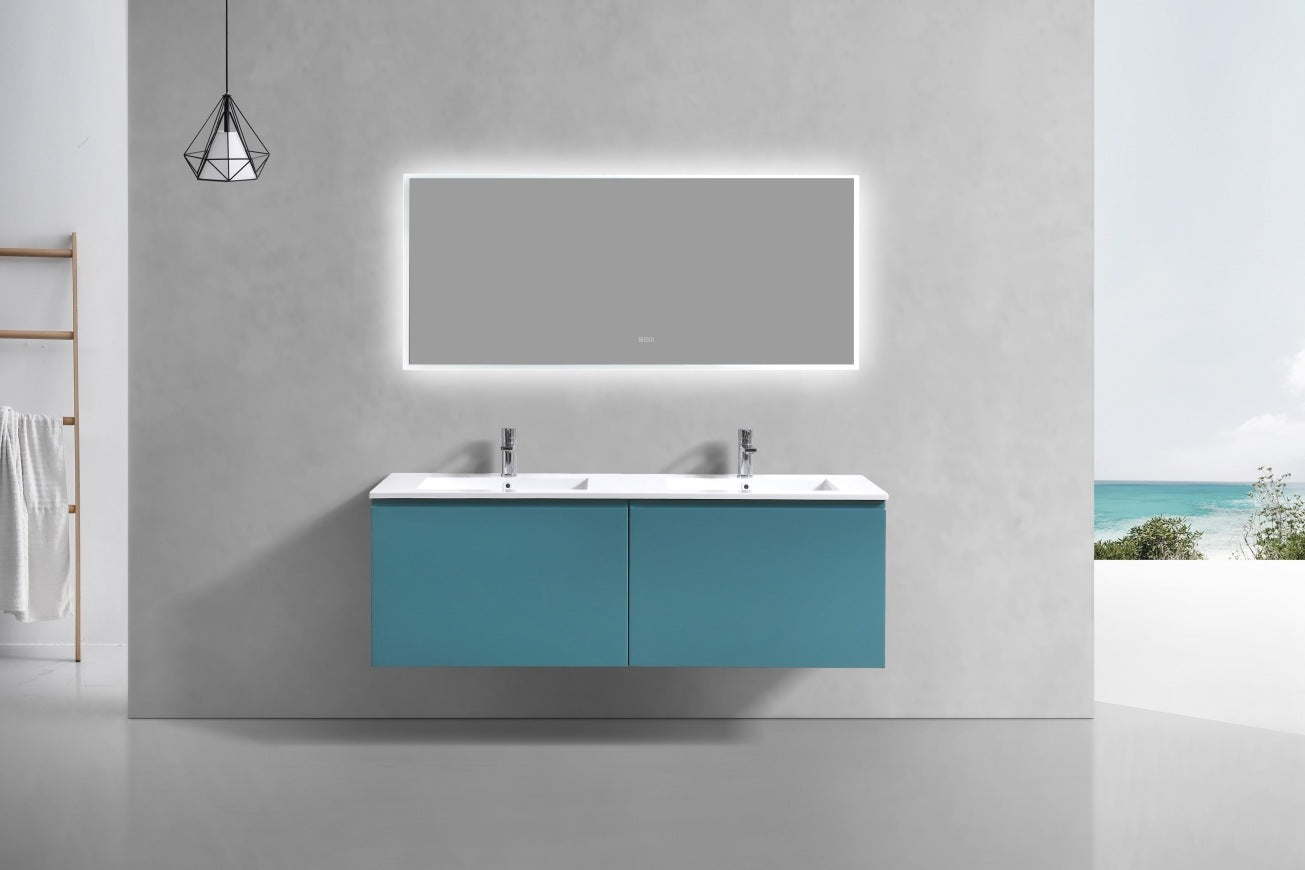 Kube Bath 60″ Double Sink Balli Modern Bathroom Vanity