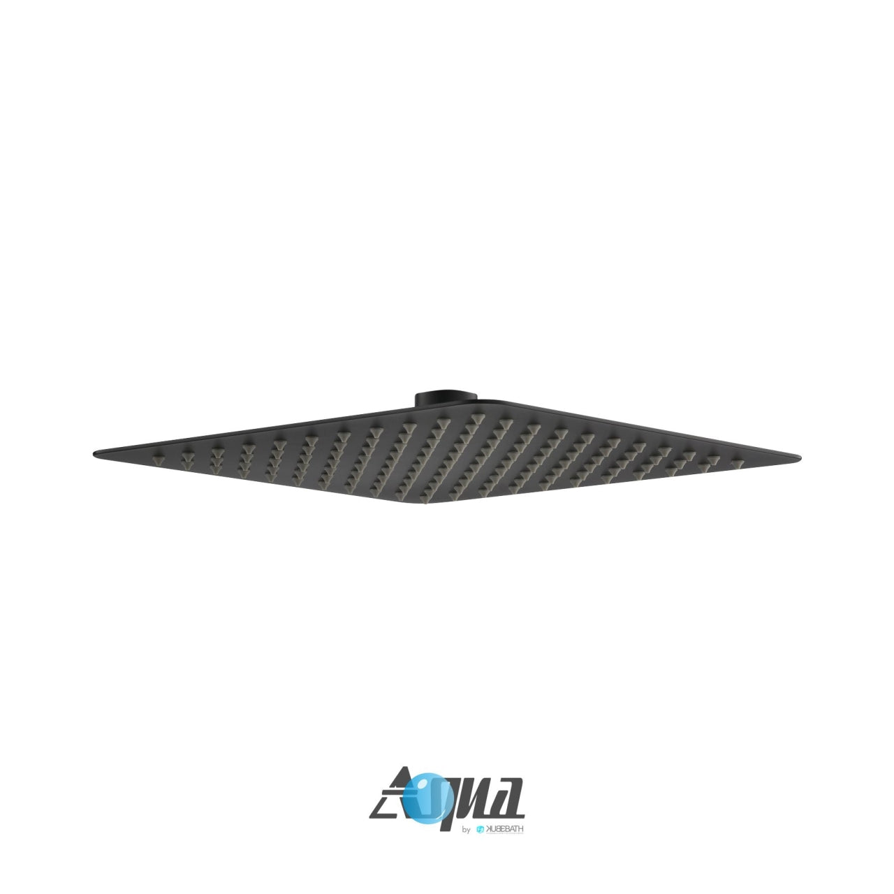 Kube Bath Aqua Piazza by Kube Bath 8" Super Slim Square Rain Shower Head – Matte Black Finish