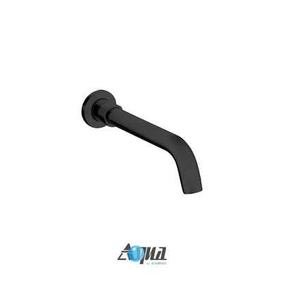 Kube Bath Aqua Rondo Black Shower Set With Ceiling Mount 12" Rain Shower, Handheld and Tub Filler
