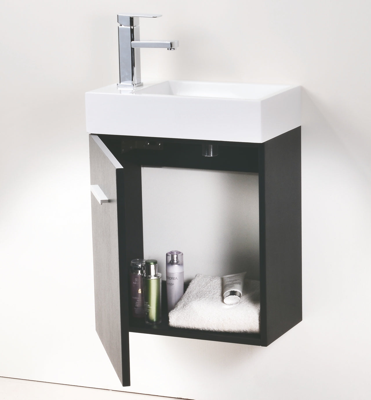 Kube Bath Bliss 18" Wall Mount / Wall Hung Bathroom Vanity With 1 Door