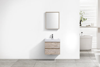 Kube Bath Bliss 24" Wall Mount / Wall Hung Bathroom Vanity With 2 Drawers