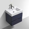 Kube Bath Bliss 24" Wall Mount / Wall Hung Bathroom Vanity With 2 Drawers