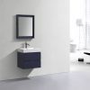 Kube Bath Bliss 24" Wall Mount / Wall Hung Bathroom Vanity With 2 Drawers