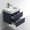 Kube Bath Bliss 24" Wall Mount / Wall Hung Bathroom Vanity With 2 Drawers