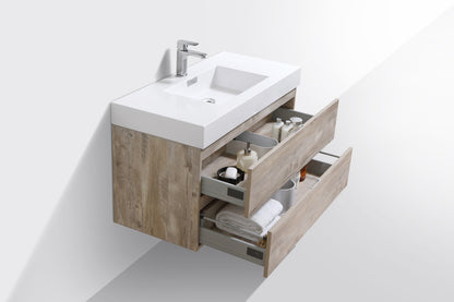 Kube Bath Bliss 40" Wall Mount / Wall Hung Modern Bathroom Vanity With 2 Drawers Acrylic Countertop