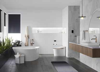 Kohler Veil Wall-hung Compact Elongated Smart Toilet Bowl, Dual-flush