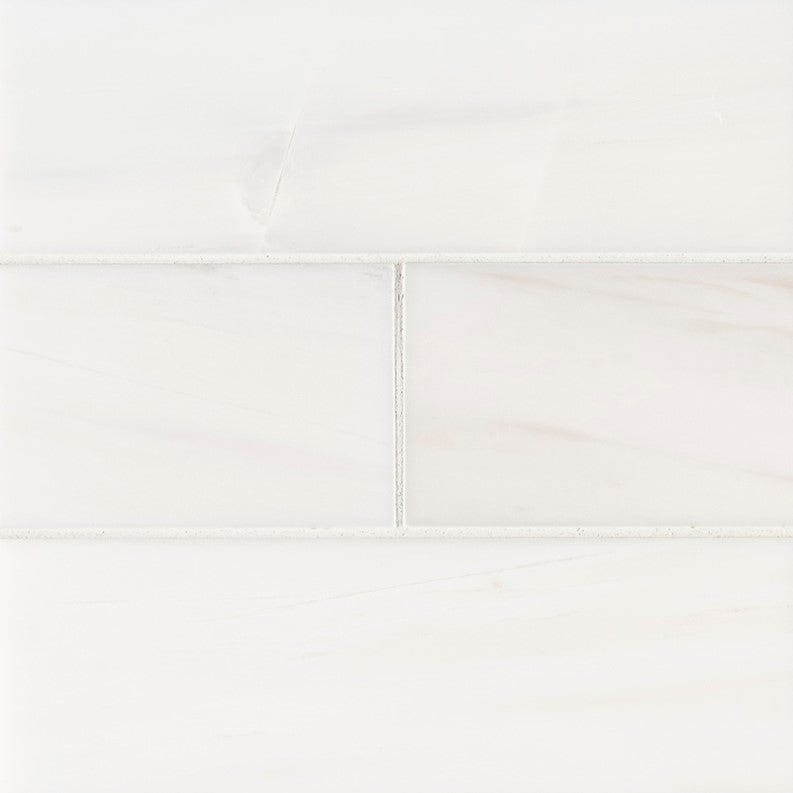 MSI Backsplash and Wall Tile Bianco Dolomite Subway Tile 4" x 12" Polished