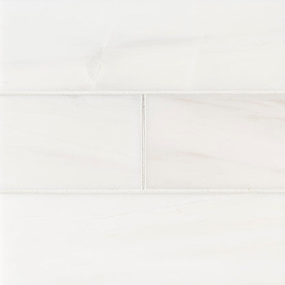 MSI Backsplash and Wall Tile Bianco Dolomite Subway Tile 4" x 12" Polished