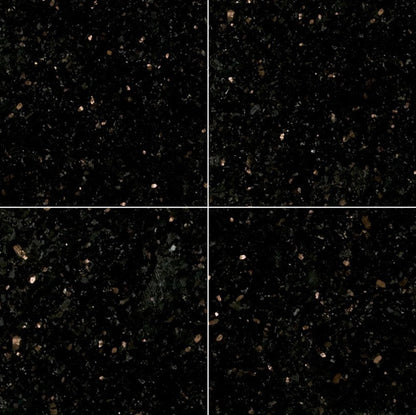 MSI Black Galaxy Granite Tile Polished 24" x 24"