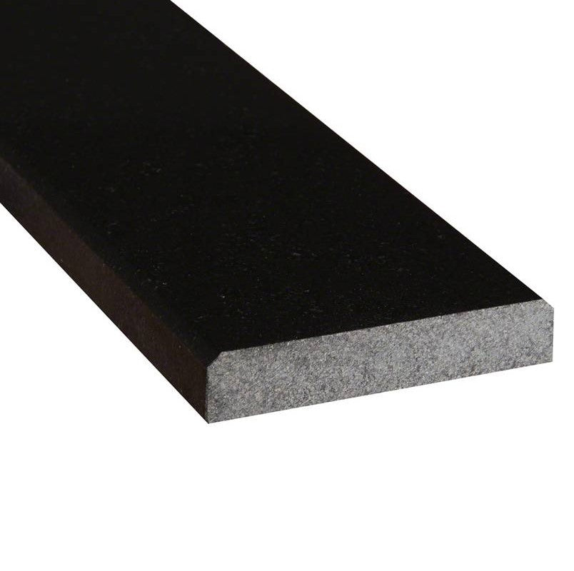 MSI Black Granite 6" x 36" x 0.75" Polished Double Beveled Threshold Sill