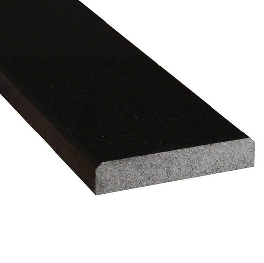 MSI Black Granite 6" x 36" x 0.75" Polished Double Beveled Threshold Sill
