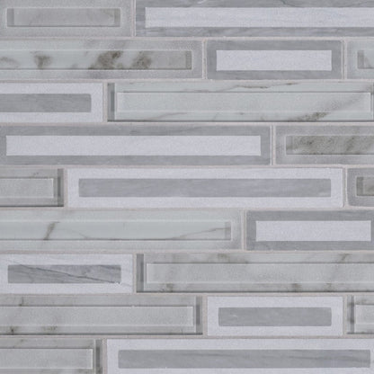 MSI Backsplash and Wall Tile Blocki Grigio Interlocking Pattern 8mm