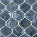 MSI Backsplash and Wall Tile Blue Shimmer Arabesque Glossy Glass Tile 10