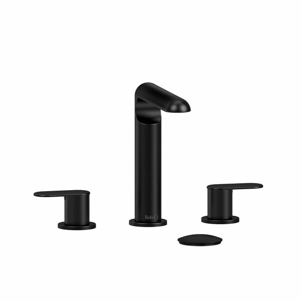 Riobel Ciclo Modern 7 5/8" Widespread Lavatory Faucet- Black