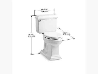 Kohler - Memoirs Classic Comfort Height Two-piece Elongated 1.6 gpf Chair Height Toilet