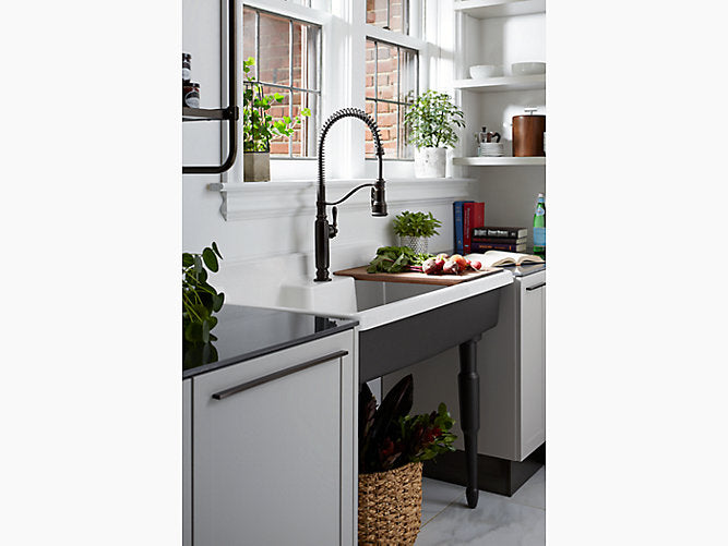 Kohler Tournant Single Handle Semi Professional Kitchen Sink Faucet Oil Rubbed Bronze