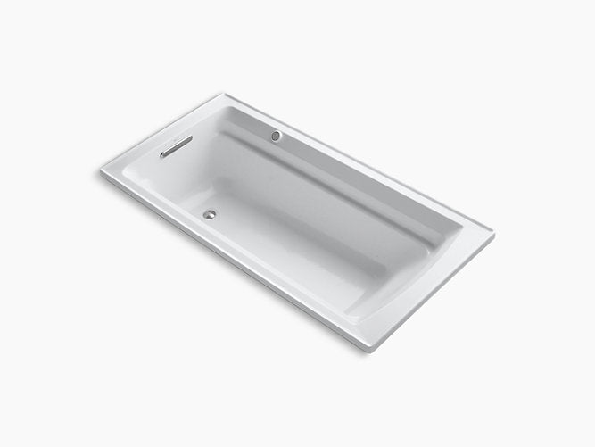 Kohler Archer 72" x 36" drop-in Heated BubbleMassage air bath - White